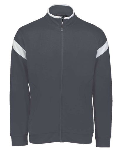 Holloway Youth Limitless Full-Zip Jacket 229679 #color_Carbon/ White/ Carbon