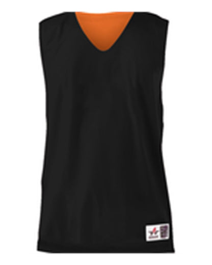 Alleson Athletic Reversible Mesh Tank 560R #color_Black/ Orange