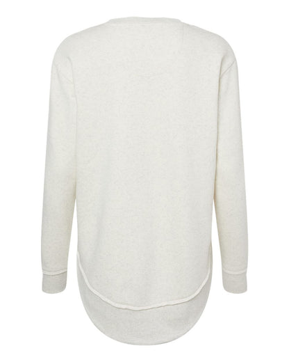 LAT Women's Weekend Fleece Crewneck Sweatshirt 3525 #color_Natural Heather