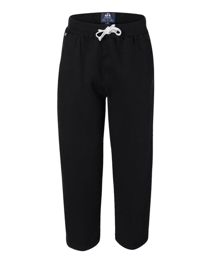 J. America Men's Premium Open-Bottom Sweatpants 8992 #color_Black