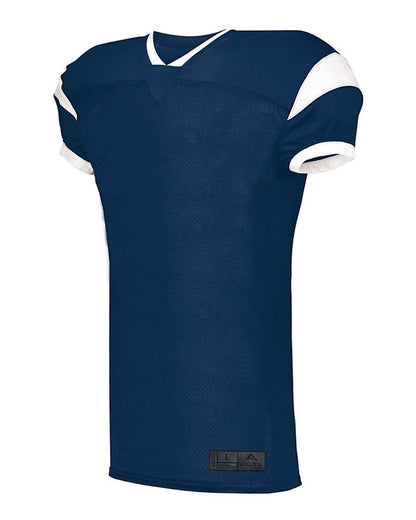 Augusta Sportswear Youth Slant Football Jersey 9583 #color_Navy/ White