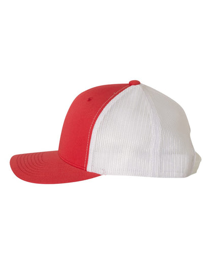 YP Classics Retro Trucker Cap 6606 #color_Red/ White