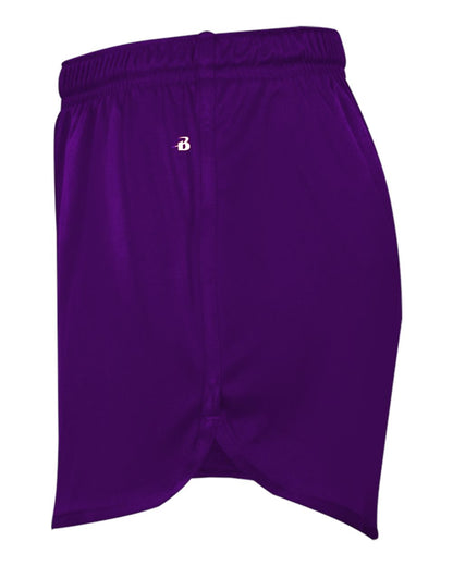 Alleson Athletic Women's B-Core Track Shorts 7278 #color_Purple