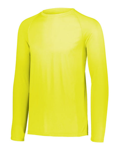 Augusta Sportswear Attain Color Secure® Performance Long Sleeve T-Shirt 2795 #color_Safety Yellow