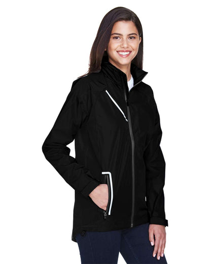 Team 365 Women's Dominator Waterproof Jacket TT86W #colormdl_Black