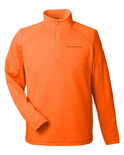 vineyard vines Men's Sankaty Quarter-Zip Pullover K002709 #color_Collegiate Orange