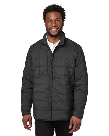 North End Unisex Aura Fleece-Lined Jacket NE721 #colormdl_Black