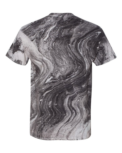 Dyenomite Marble Tie-Dyed T-Shirt 200MR #color_Black