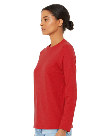 BELLA + CANVAS Women’s Jersey Long Sleeve Tee 6500 #colormdl_Red