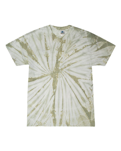 Colortone Youth Multi-Color Tie-Dyed T-Shirt CD1000Y #color_Spider Olive