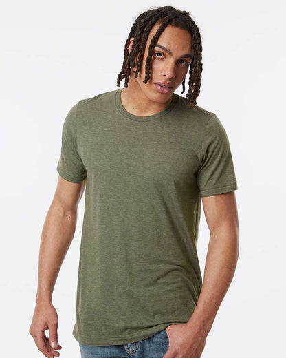 Tultex Combed CVC T-Shirt 602CVC #colormdl_Heather Military Green