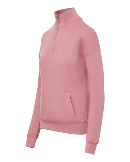 MV Sport Women's Cloud Fleece Quarter-Zip Sweatshirt W20189 #color_Orchid Ice
