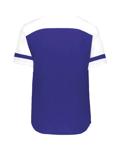 Augusta Sportswear Women's Triblend Fanatic 2.0 V-Neck T-Shirt 2914 #color_Purple/ White