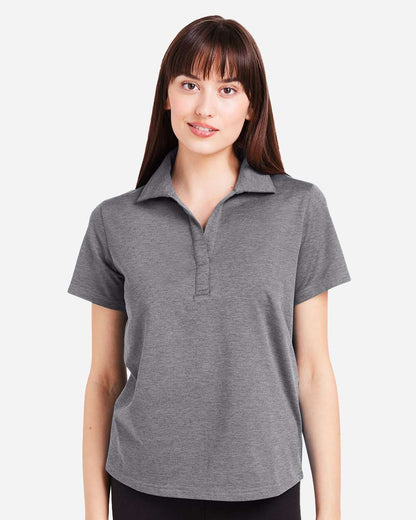 Glyder Women's Fairway Marbled Jersey Polo PDP7058 #colormdl_Ash Grey
