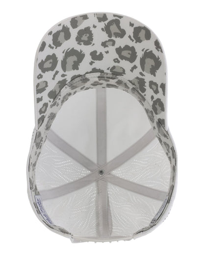 Infinity Her Women's Perforated Performance Cap GABY #color_Light Grey/ Snow Leopard