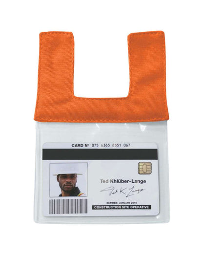 Kishigo Retractable Clear ID Pocket RTCID #color_Orange