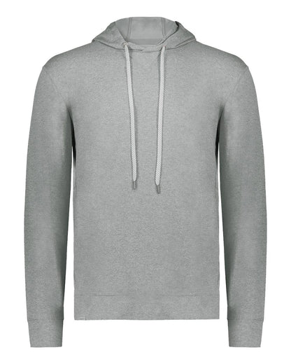 Holloway Youth Eco Revive™ Ventura Soft Knit Hooded Sweatshirt 222698 #color_Grey Heather