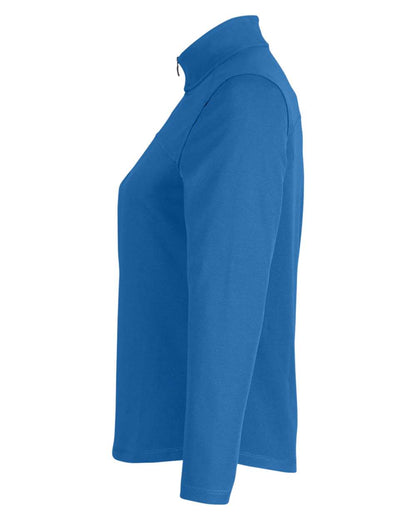 North End Women's Express Tech Performance Pique Quarter-Zip Pullover NE412W #color_Light Nautical Blue