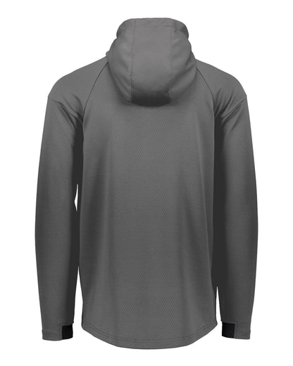 Holloway Men's Limitless Quarter-Zip Hooded Pullover 222584 #color_Carbon
