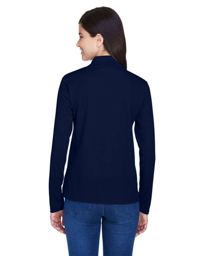 CORE365 Women's Pinnacle Performance Long Sleeve Piqué Polo 78192 #colormdl_Classic Navy
