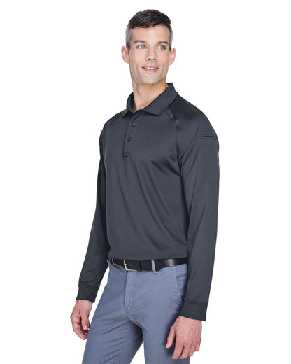 Harriton Men's Advantage Long Sleeve Tactical Polo M211L #colormdl_Dark Charcoal