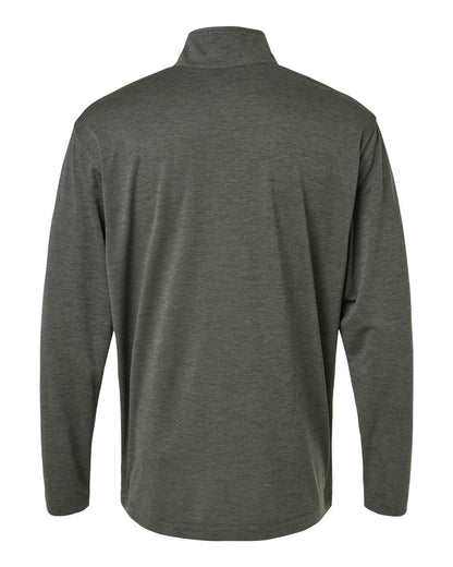 AllPro Men's Pro-Lock Performance Mélange Quarter-Zip Pullover 4HM700 #color_Charcoal Melange