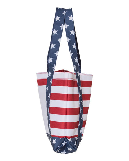 OAD Americana Beach Tote OAD5052 #color_Red/ White/ Blue