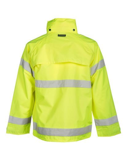 Kishigo Unisex Storm Stopper Rainwear Jacket 9665J #color_Lime