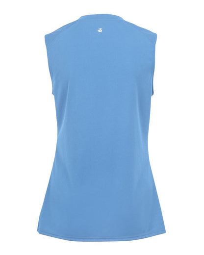 Badger Women's B-Core Sleeveless T-Shirt 4163 #color_Columbia Blue