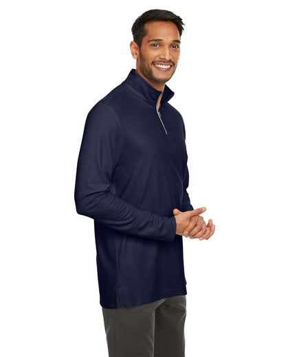 CORE365 Men's Fusion ChromaSoft™ Pique Quarter-Zip Pullover CE405 #colormdl_Classic Navy