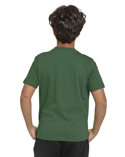 Threadfast Apparel Youth Epic Cotton T-Shirt T1000B #colormdl_Forest Green