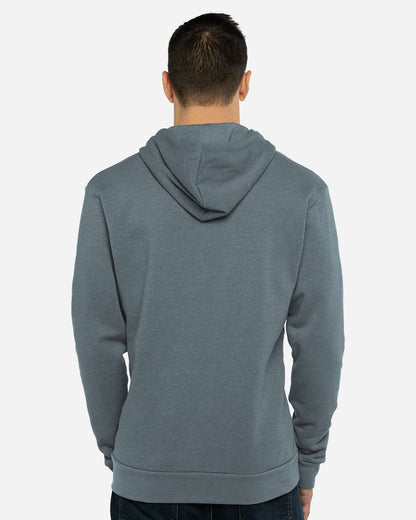 Next Level Unisex Malibu Hoodie Sweatshirt 9302 #colormdl_Heather Slate Blue