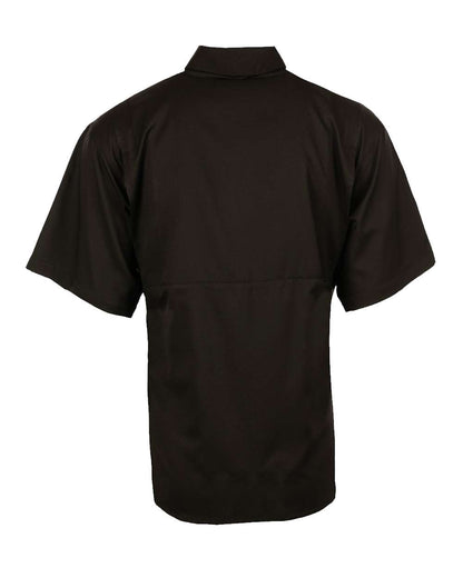 Burnside Baja Short Sleeve Fishing Shirt 2297 #color_Black