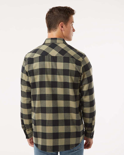 Independent Trading Co. Flannel Shirt EXP50F #colormdl_Olive/ Black