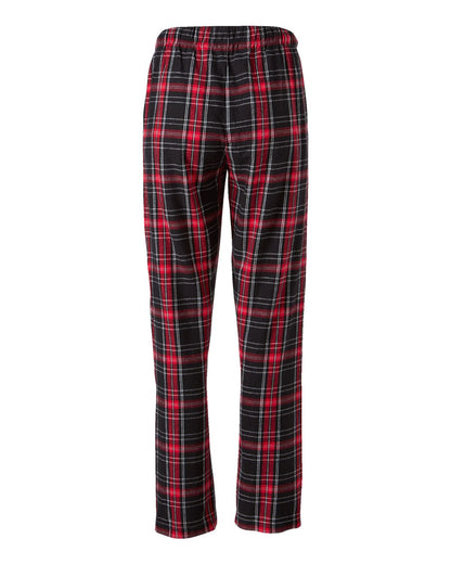 Boxercraft Women's Haley Flannel Pants BW6620 #color_Black/ Red Kingston Plaid