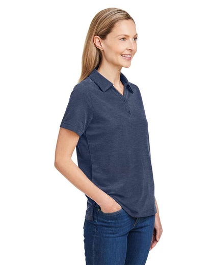 CORE365 Women's Fusion ChromaSoft™ Pique Polo CE112W #colormdl_Classic Navy Heather