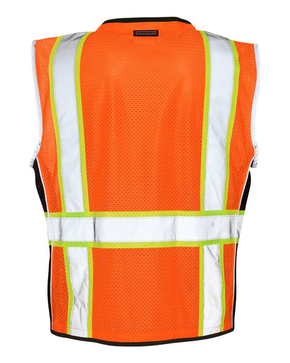 Kishigo Unisex Premium Black Series® Heavy-Duty Vest 1513-1514 #color_Orange