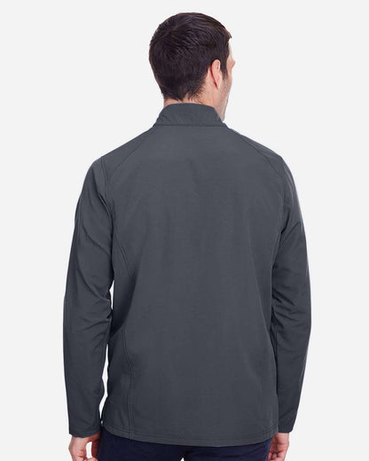 North End Men's Quest Stretch Quarter-Zip Pullover NE401 #colormdl_Carbon/ Black