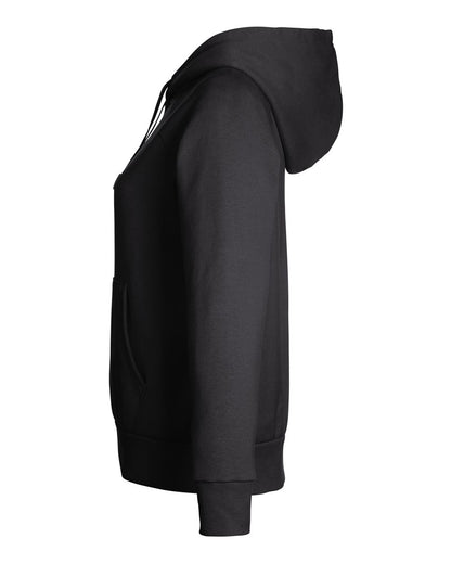 Under Armour Women's Rival Fleece Hooded Sweatshirt 1379500 #color_Black/ White