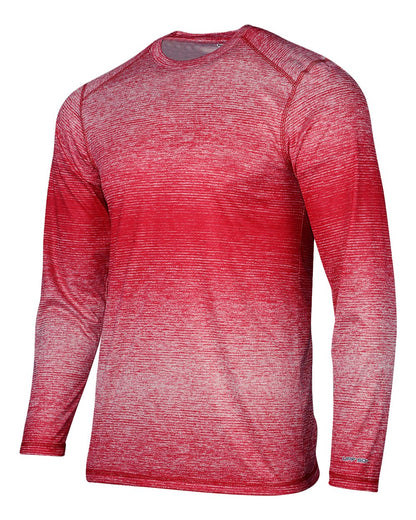 Paragon Men's Mirage Performance Long Sleeve T-Shirt 234 #color_Red