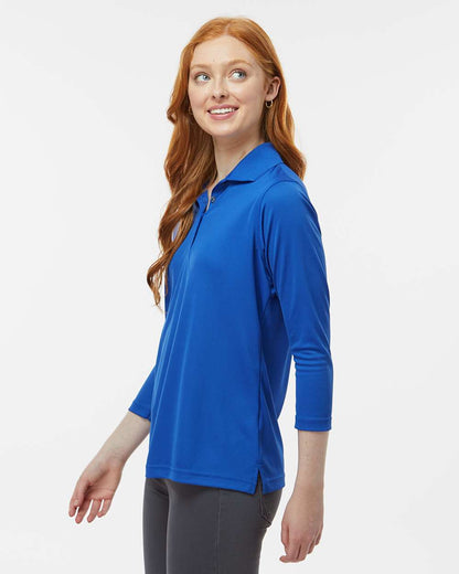 Paragon Women's Lady Palm Three-Quarter Sleeve Polo 120 #colormdl_Royal