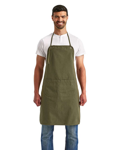 Artisan Collection by Reprime Artisan's Choice Double Pocket Canvas Apron RP181 #colormdl_Olive
