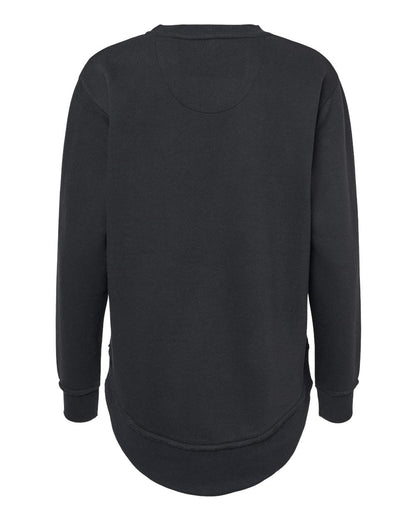 LAT Women's Weekend Fleece Crewneck Sweatshirt 3525 #color_Black