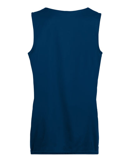 Augusta Sportswear Women's Reversible Wicking Tank Top 147 #color_Navy/ White