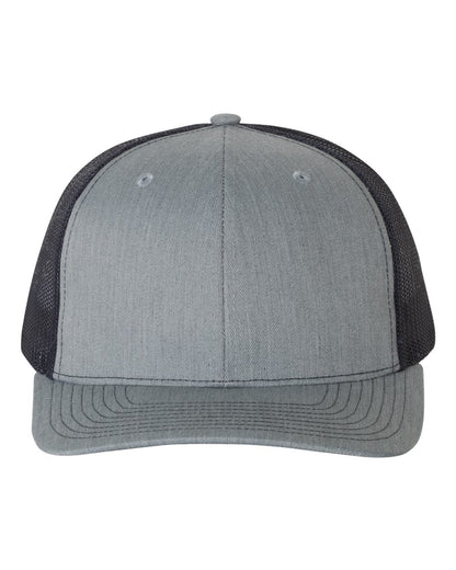 Richardson Snapback Trucker Cap 112 #color_Heather Grey/ Navy
