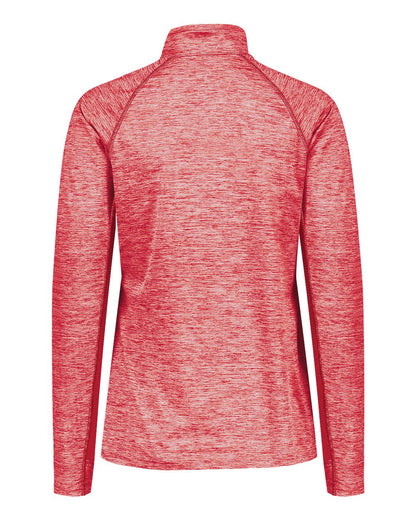 Holloway Women's Electrify CoolCore® Quarter-Zip Pullover 222774 #color_Scarlet Heather