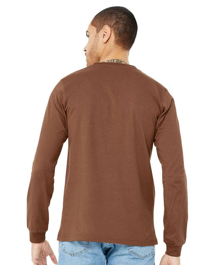 BELLA + CANVAS Jersey Long Sleeve Tee 3501 #colormdl_Chestnut