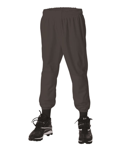 Alleson Athletic Pull-Up Baseball Pants 604PDK2 #color_Black