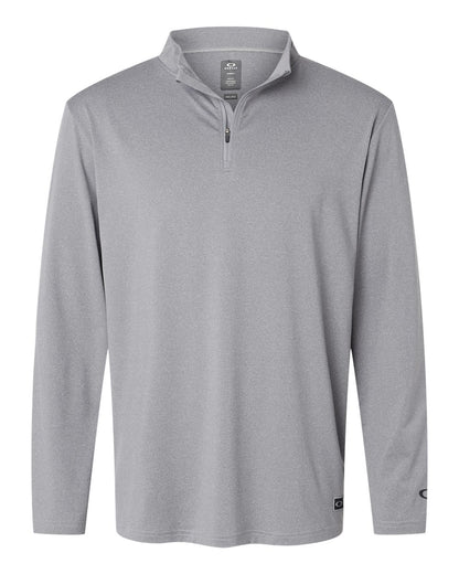 Oakley Men's Team Issue Podium Quarter-Zip Pullover FOA402997 #color_New Granite Heather