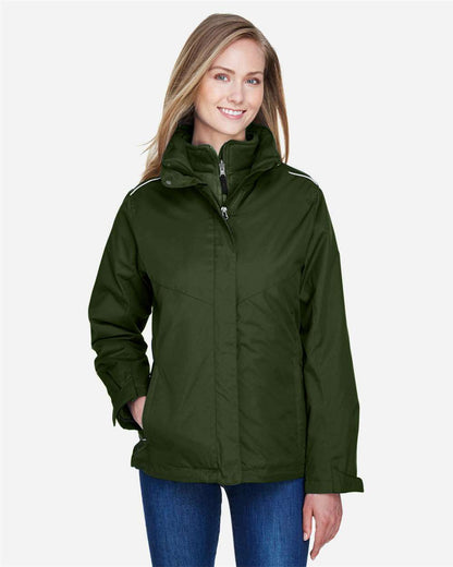 CORE365 Women's 3-in-1 Jacket with Fleece Liner 78205 #colormdl_Forest